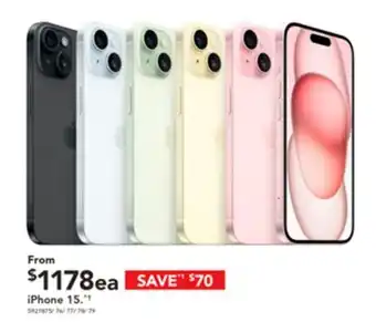 Harvey Norman iPhone 15 offer