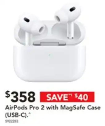 Harvey Norman AirPods Pro 2 with MagSafe Case offer