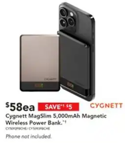 Harvey Norman Cygnett MagSlim 5,000mAh Magnetic Wireless Power Bank offer