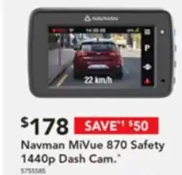 Harvey Norman Navman MiVue 870 Safety 1440p Dash Cam offer