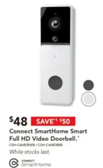 Harvey Norman Connect SmartHome Smart Full HD Video Doorbell offer