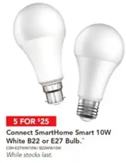 Harvey Norman Connect SmartHome Smart 10W White B22 or E27 Bulb offer