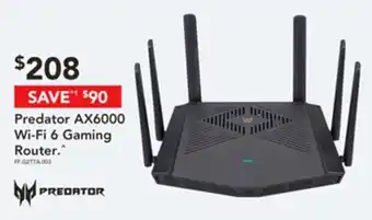 Harvey Norman Predator AX6000 Wi-Fi 6 Gaming Router offer