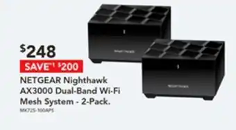 Harvey Norman NETGEAR Nighthawk AX3000 Dual-Band Wi-Fi Mesh System offer