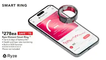 Harvey Norman Ryze Element Smart Ring offer