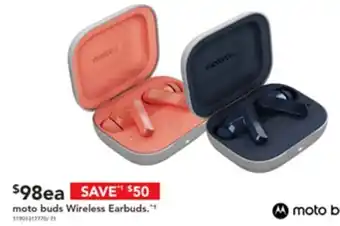 Harvey Norman moto buds Wireless Earbuds offer