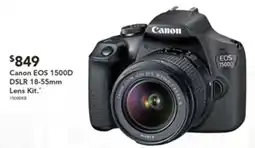 Harvey Norman Canon EOS 1500D DSLR 18-55mm Lens Kit offer