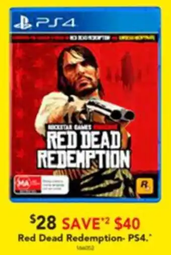 Harvey Norman Red Dead Redemption- PS4. offer