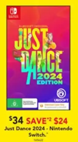 Harvey Norman Just Dance 2024 - Nintendo offer