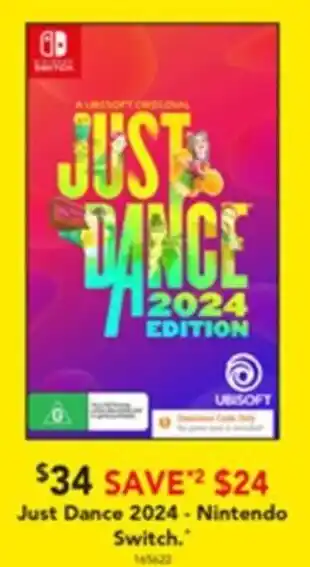 Harvey Norman Just Dance 2024 - Nintendo offer