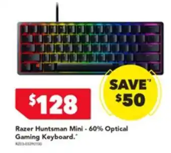 Harvey Norman Razer Huntsman Mini - 60% Optical Gaming Keyboard offer