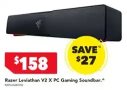 Harvey Norman Razer Leviathan V2 X PC Gaming Soundbar offer