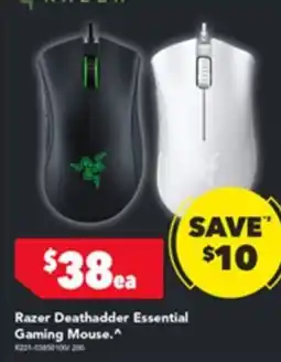 Harvey Norman Razer Deathadder Essential Gaming Mouse offer