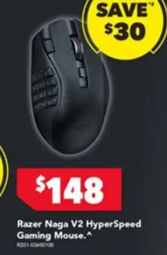 Harvey Norman Razer Naga V2 HyperSpeed Gaming Mouse offer