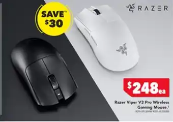 Harvey Norman Razer Viper V3 Pro Wireless Gaming Mouse offer