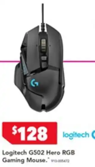 Harvey Norman Logitech G502 Hero RGB Gaming Mouse offer