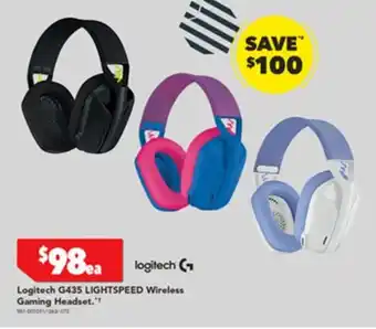 Harvey Norman Logitech G435 LIGHTSPEED Wireless offer