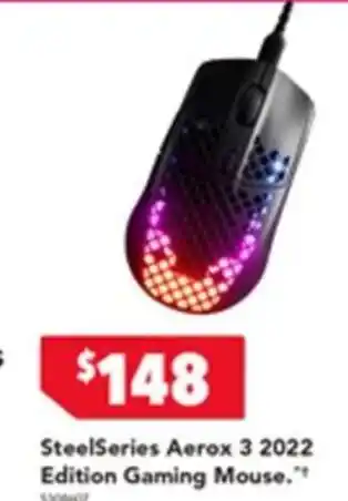 Harvey Norman SteelSeries Aerox 3 2022 Edition Gaming Mouse offer