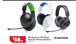 Harvey Norman JBL Quantum 100 Wired Over-Ear Gaming Headset offer