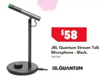 Harvey Norman JBL Quantum Stream Talk Microphone - Black offer