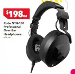 Harvey Norman Rode NTH-100 Professional Over-Ear Headphones offer