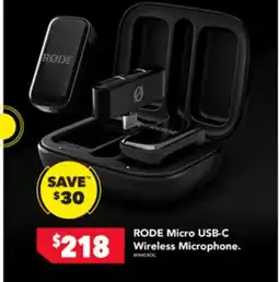 Harvey Norman RODE Micro USB-C Wireless Microphone. offer