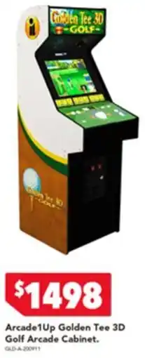 Harvey Norman Arcade 1Up Golden Tee 3D Golf Arcade Cabinet offer