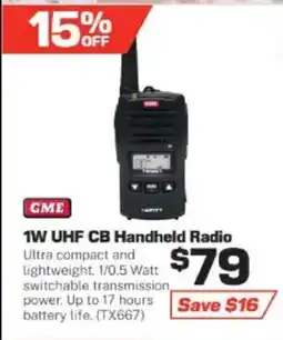 Repco 1W UHF CB Handheld Radio offer