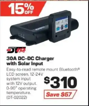 Repco 30A DC-DC Charger with Solar Input offer