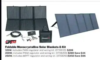 Repco Foldable Monocrystalline Solar Blankets & Kit offer