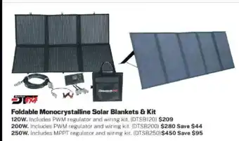 Repco Foldable Monocrystalline Solar Blankets & Kit offer