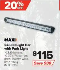 Repco 24 LED Light Bar with Park Light offer