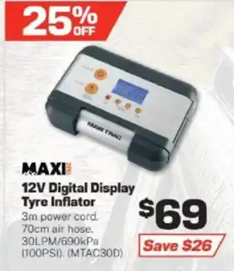 Repco 12V Digital Display Tyre Inflator offer