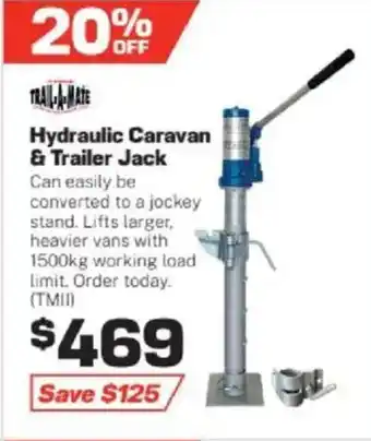 Repco Hydraulic Caravan & Trailer Jack offer