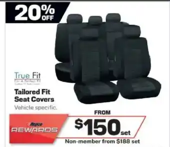 Repco Tailored Fit Seat Covers offer