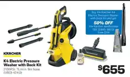 Repco K4 Electric Pressure Washer with Deck Kit offer