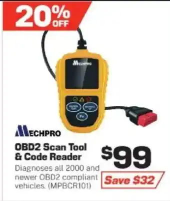 Repco OBD2 Scan Tool & Code Reader offer