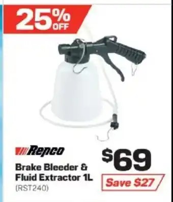 Repco Brake Bleeder & Fluid Extractor offer