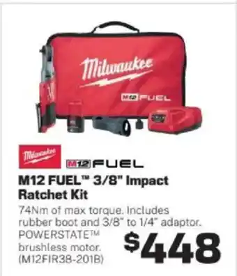 Repco M12 FUEL™ 3/8" Impact Ratchet Kit offer