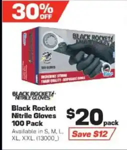 Repco Black Rocket Nitrile Gloves offer