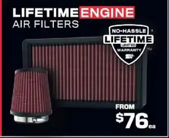 Repco Lifetime engine air filters offer