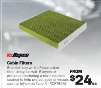 Repco Cabin Filters offer