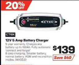 Repco 12V 5 Amp Battery Charger offer