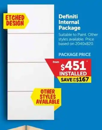 Doors Plus Definiti Internal Package offer