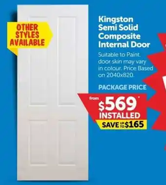 Doors Plus Kingston Semi Solid Composite Internal Door offer