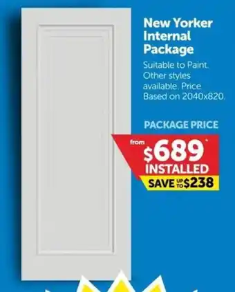 Doors Plus New Yorker Internal Package offer