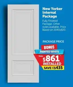 Doors Plus New Yorker Internal Package offer