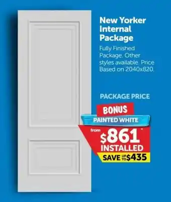 Doors Plus New Yorker Internal Package offer