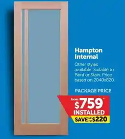 Doors Plus Hampton Internal offer