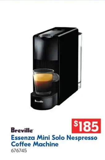 Betta Essenza Mini Solo Nespresso Coffee Machine offer